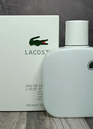 Чоловіча туалетна вода eau de lacoste lacoste l. 12.12 blanc 100 мл