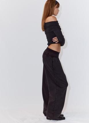 Широкі спортивні штани джогери h&m