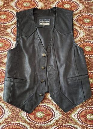 Жилетка мужская из натуральной кожи