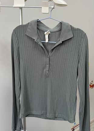 Лонг з коміром від h&m