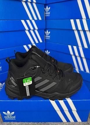 Мужские кроссовки adidas terrex fur black grey