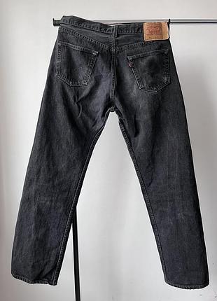 Чоловічі вінтажні джинси vintage levi’s 501xx black men’s jeans button fly made in usa 90s