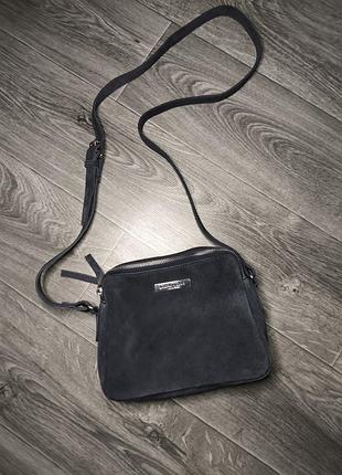 Оригинальная замшевая сумка кросс боди union code, сумка crossbody, натуральный замш