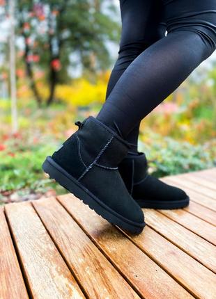 ❄️ ugg classic mini black❄️угги чёрные зимние с мехом2 фото