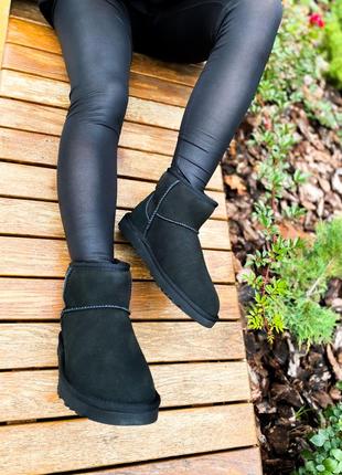❄️ ugg classic mini black❄️угги чёрные зимние с мехом3 фото