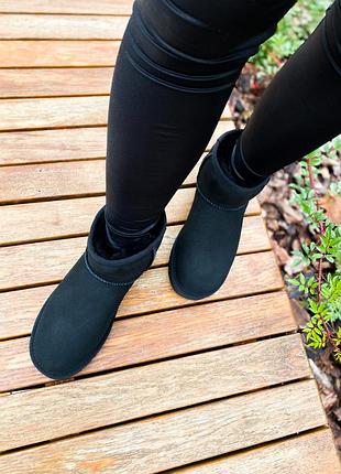 ❄️ ugg classic mini black❄️угги чёрные зимние с мехом5 фото