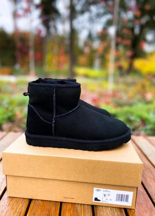 ❄️ ugg classic mini black❄️угги чёрные зимние с мехом7 фото