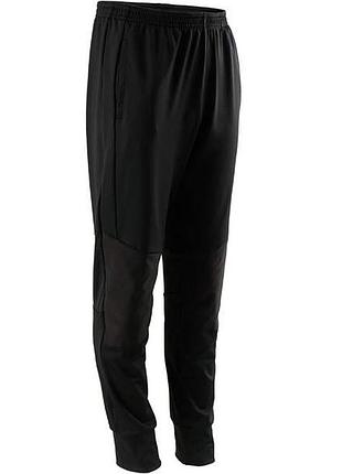 Легкие черные дышащие свободные спортивные штаны брюки domyos decathlon 14-15 лет