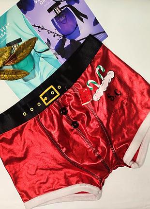 Чоловічі новорічні труси боксерки санта primark m