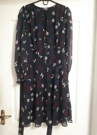 Платье миди женский шифоновое