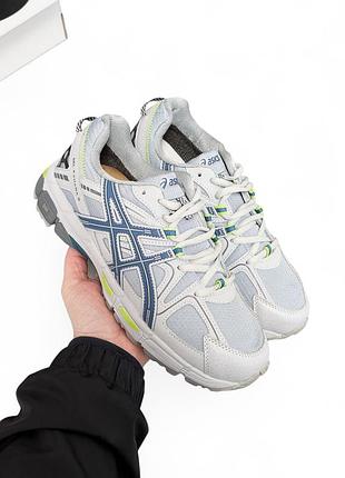 Мужские термо кроссовки asics gel kahana 8 серые с блактитным