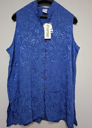 Винтажная вискозная блуза