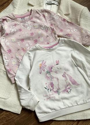 Утеплені світшоти для дівчинки принтовані