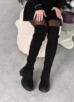 Ботфорты черные