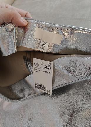 H&amp;m серебряная меди юбка 6