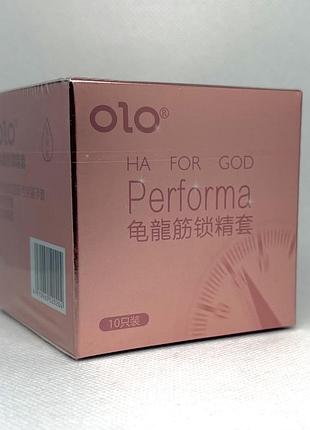 Презервативы olo performa тонкие с анестетиком и пролонгирующим эффектом 10 шт