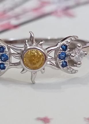 Кольцо "солнце и месяц" 8