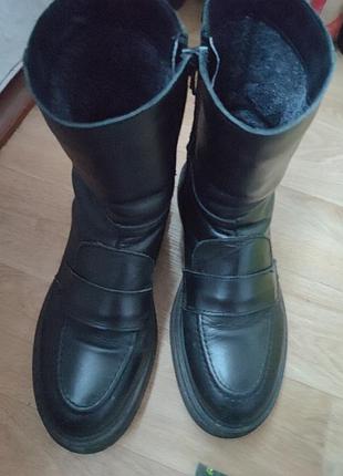 Полусапоги кожаные