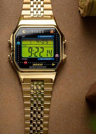 Часы наручные timex t80 x pac-man. новые в коробке с этикетками оригинал