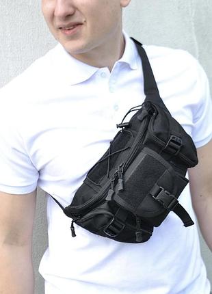 Якісна тактична сумка через плече, поясна дорожня міська чоловіча бананка – барсетка