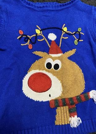 Дитячий новорічний светр кофта 2