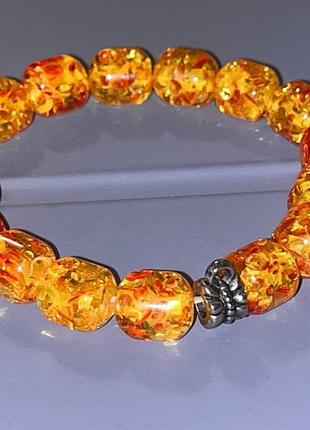 Браслет из янтаря р. 17