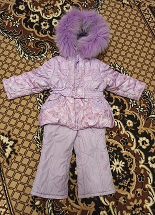 Зимний комбинезон для девочки