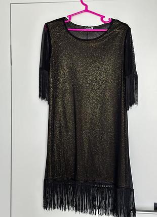 Святкова сукня до нового року. блискітки. 36 р.