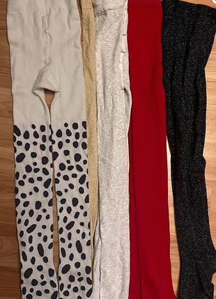 Колготи нарядні чорні сірі люрекс білі червоні h&m george