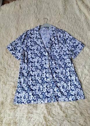 Сорочка з коротким рукавом для дому та весна натуральна бавовна