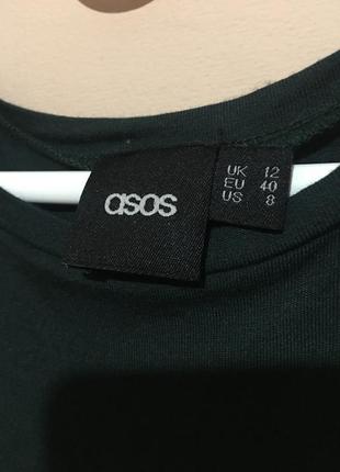 Зеленый топ asos cropped tank top with high neck5 фото