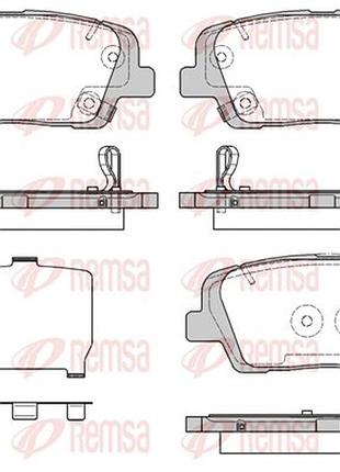 Колодки тормозные дисковые задн hyundai santa fe iii (dm, dma) 2.2 2012.09- rs 1274.09