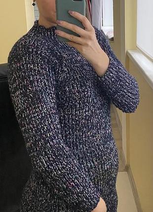 Тепла жіноча кофта темно-бузкова 3