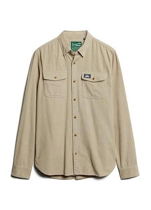 Мужская коттоновая рубашка superdry, l / 48 размер, идеальное состояние!