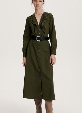 Нова сукня кольору хакі від reserved