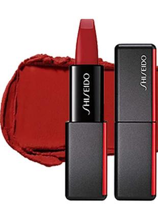 Помада shiseido modernmatte powder 516 exotic red оригінал