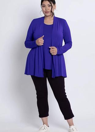 Новый теплый яркий кардиган батал