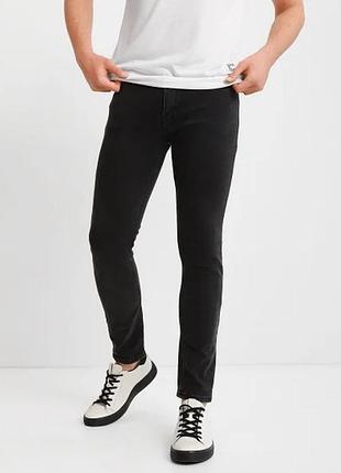 Новые базовые джинсы denim co primark stretch skinny low rise черного цвета