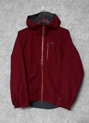 Куртка ветровка outdoor research foray gore-tex червона розмір s