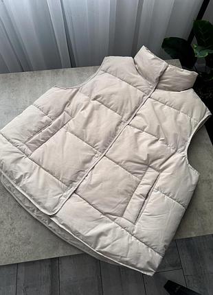 Жилетка бежевого кольору h&m