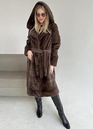 Розкішна норкова шуба premium