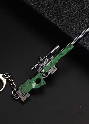 Брелок-миниатюра автомат awp «pop art» / подарочный брелок в виде оружия
