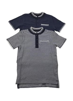 Футболка-поло в полоску на мальчика nutmeg 2-3 года