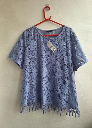 Мереживна футболка, блуза