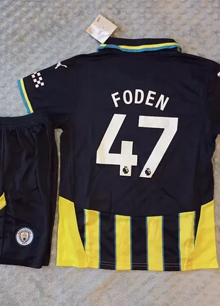 Фоден форма манчестер сіті футболка пума ігрова дитяча