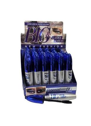 Туш для вій чорна із силіконовою кісточкою м2676 тм flarnal