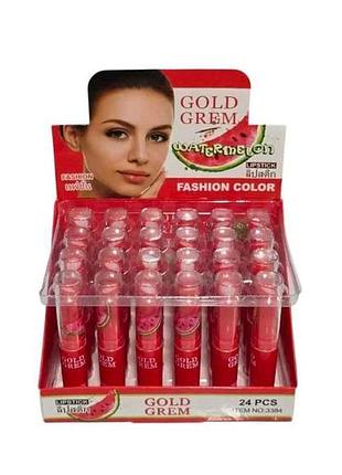 Гигиеническая помада 5г 3384 watermelon 1шт тм gold grem