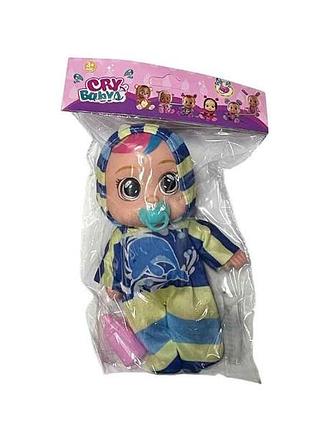 Лялька 14см crb пляшечка соска 18837-4 жовто-блакитий тм metr