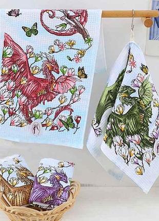 Полотенце 100*50 вафельное арт.88-71 ассорти тм колоко