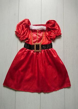 Новогоднее платье на 3-4 года